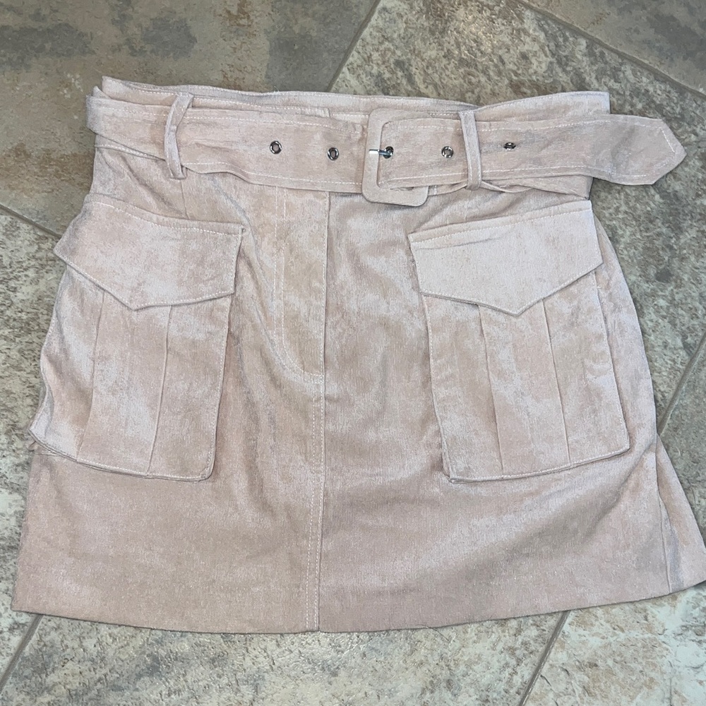 TCEC Women's CAMEL COLOR, CORDUROY, SOFT SIZE LARGE Skirt